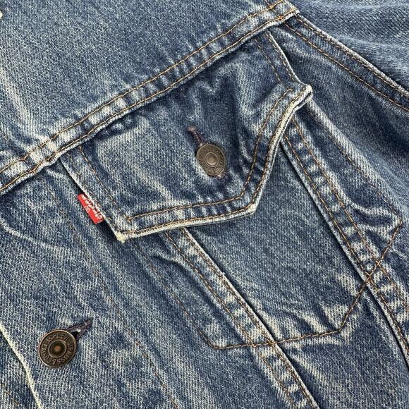 Vintage 70s Levi’s Jacket 70506 0216 Blue Denim Trucker Size 42 Made In Canada - Picture 12 of 12
